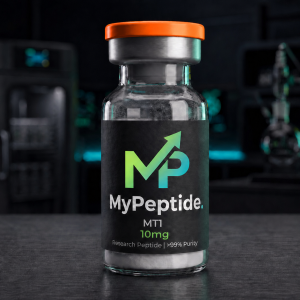 Flacon MT1 (Melanotan 1) 10mg lyophilisé — peptide de recherche pureté HPLC 99% MyPeptide