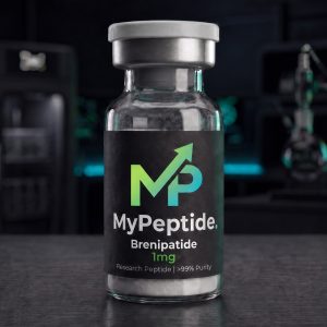 Fiole de Brenipatide 1mg MyPeptide, double agoniste GIP GLP-1 lyophilisé, pureté HPLC 99%