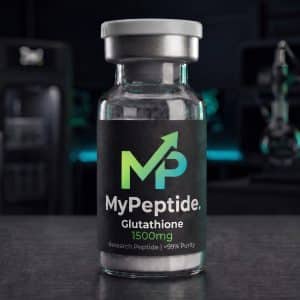 Fiole de Glutathion 1500mg MyPeptide, antioxydant maître lyophilisé, pureté HPLC 99%